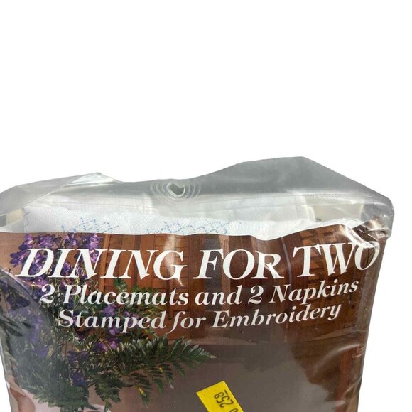 Tobin Dining For Two GOTHIC 4 placemats 4 napkins cross stitch kit Style 450/26 - Picture 2 of 5